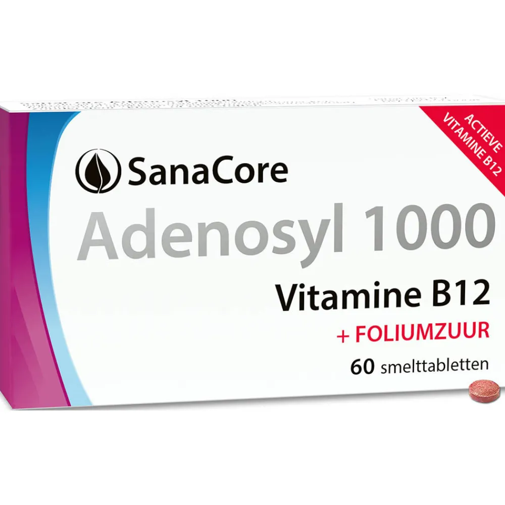 Sanacore Stress|Immuunsysteem>Adenosyl 1000 Vitamine B12 60 tabletten