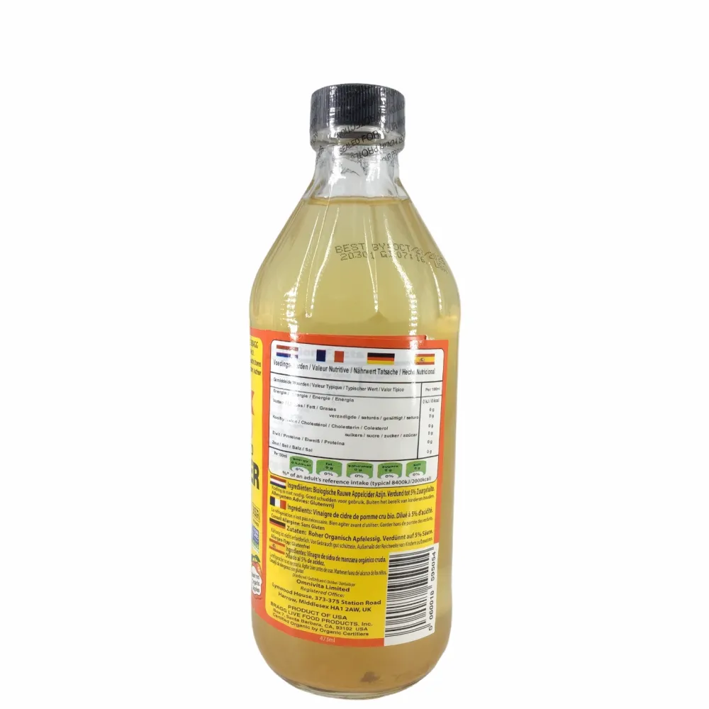 Bragg Appelazijn|Paleo Aip>Appelazijn, Appelciderazijn - 473ml - BIO