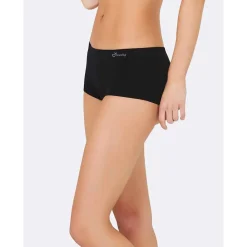 DAMES Boody Dames Slips>Bamboe Boxershort Dames - Zwart