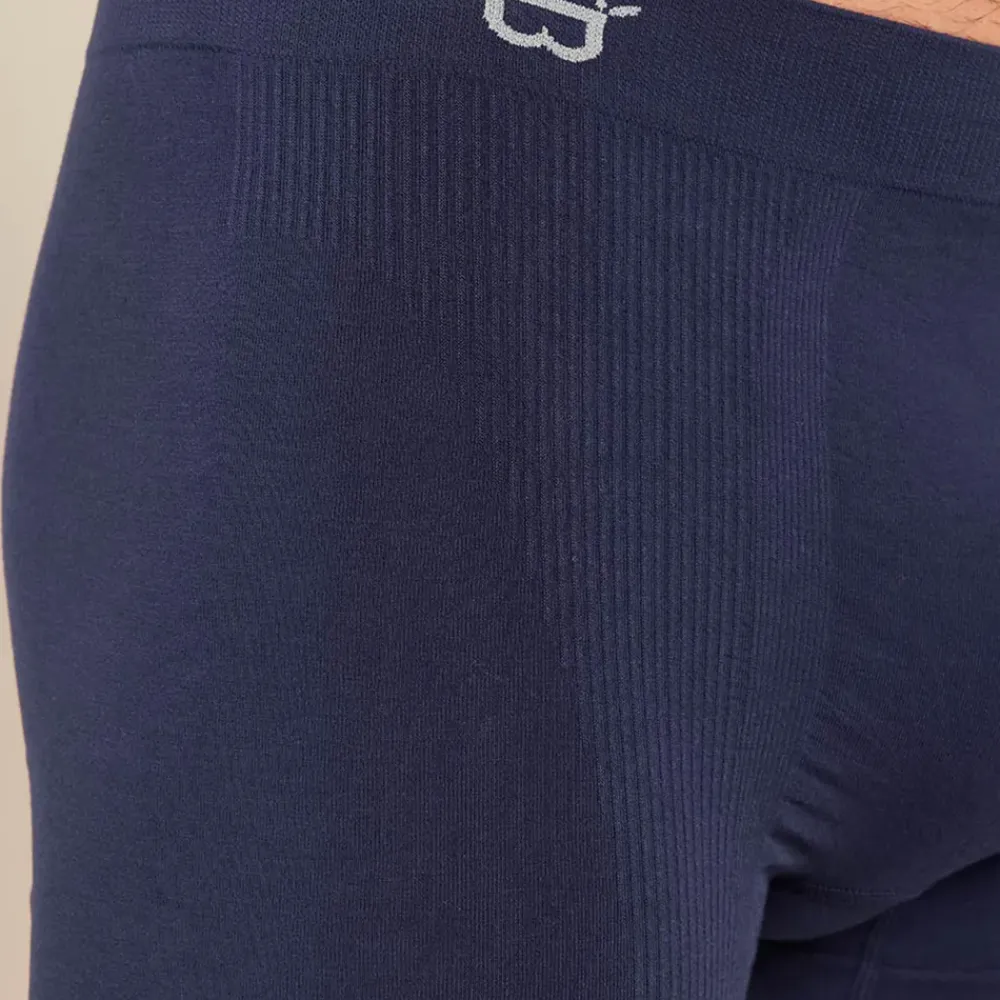 Heren Boody Heren Ondergoed>Bamboe Boxershort Heren - Donkerblauw - Naadloos