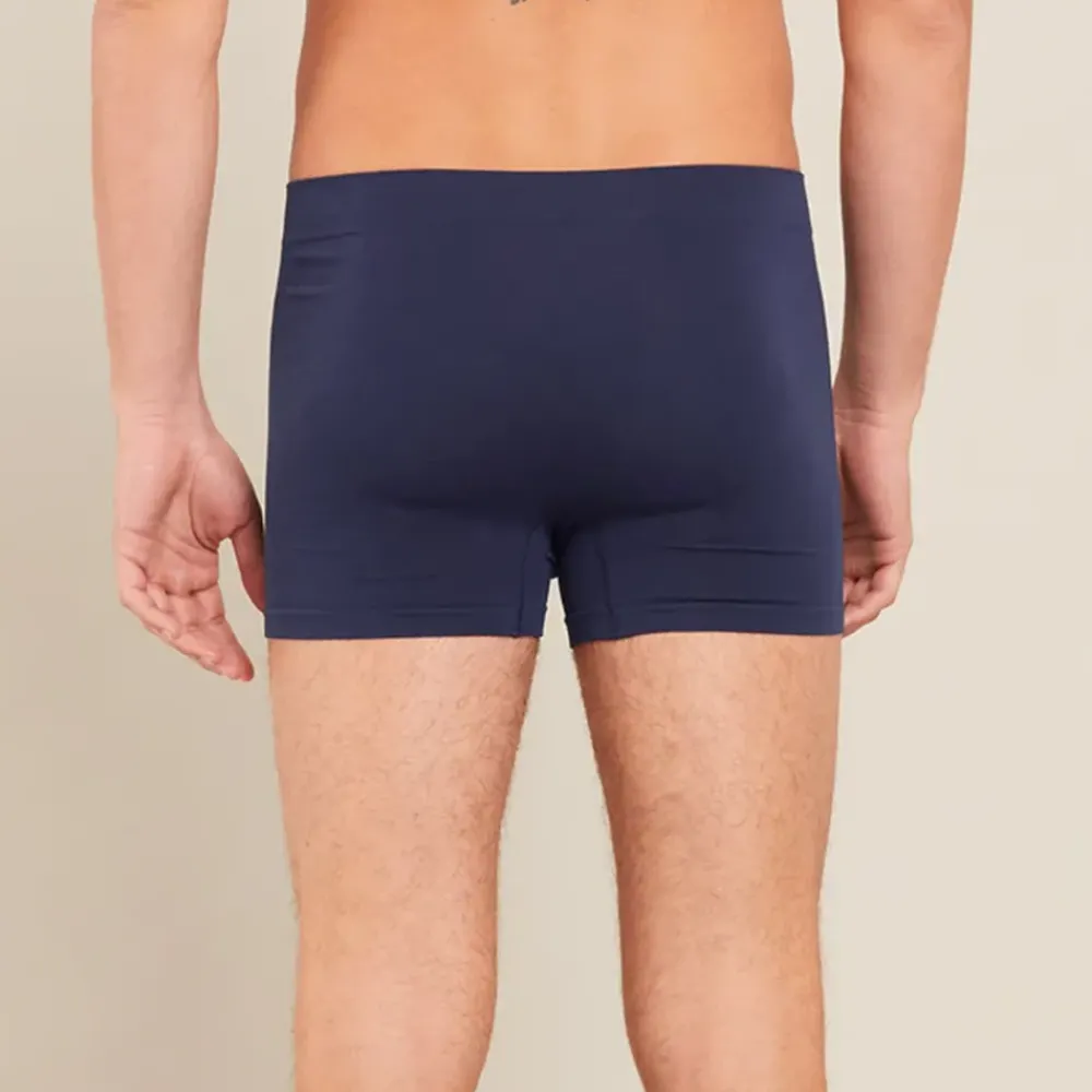 Heren Boody Heren Ondergoed>Bamboe Boxershort Heren - Donkerblauw - Naadloos