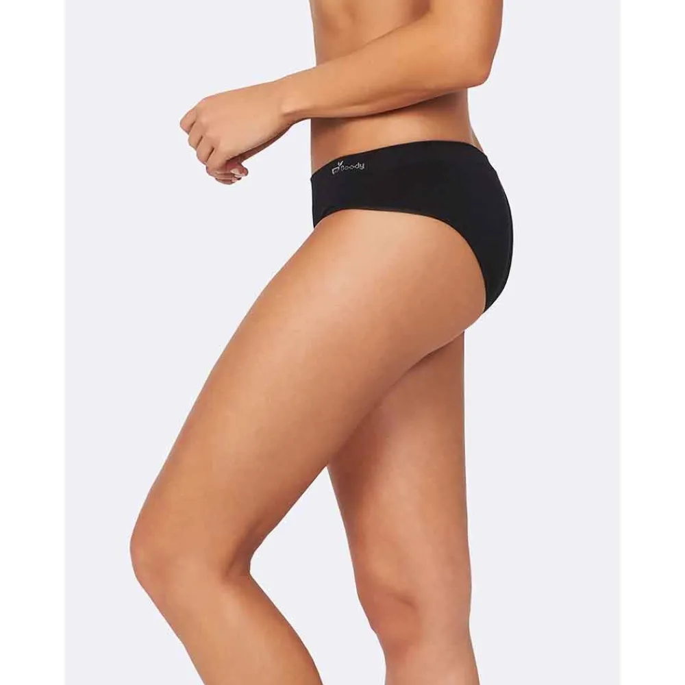DAMES Boody Dames Slips>Bamboe Hipster - Zwart