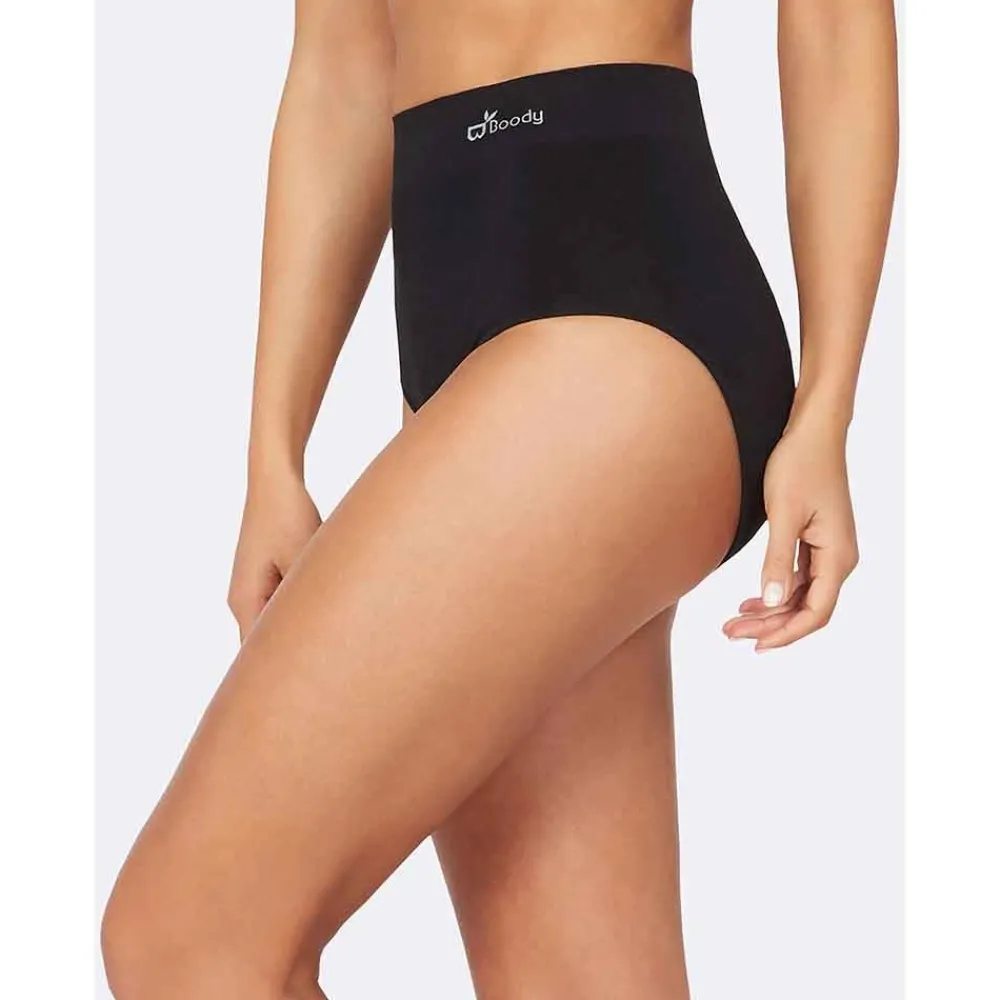 DAMES Boody Dames Slips>Bamboe Slip - Hoge Taille - Zwart