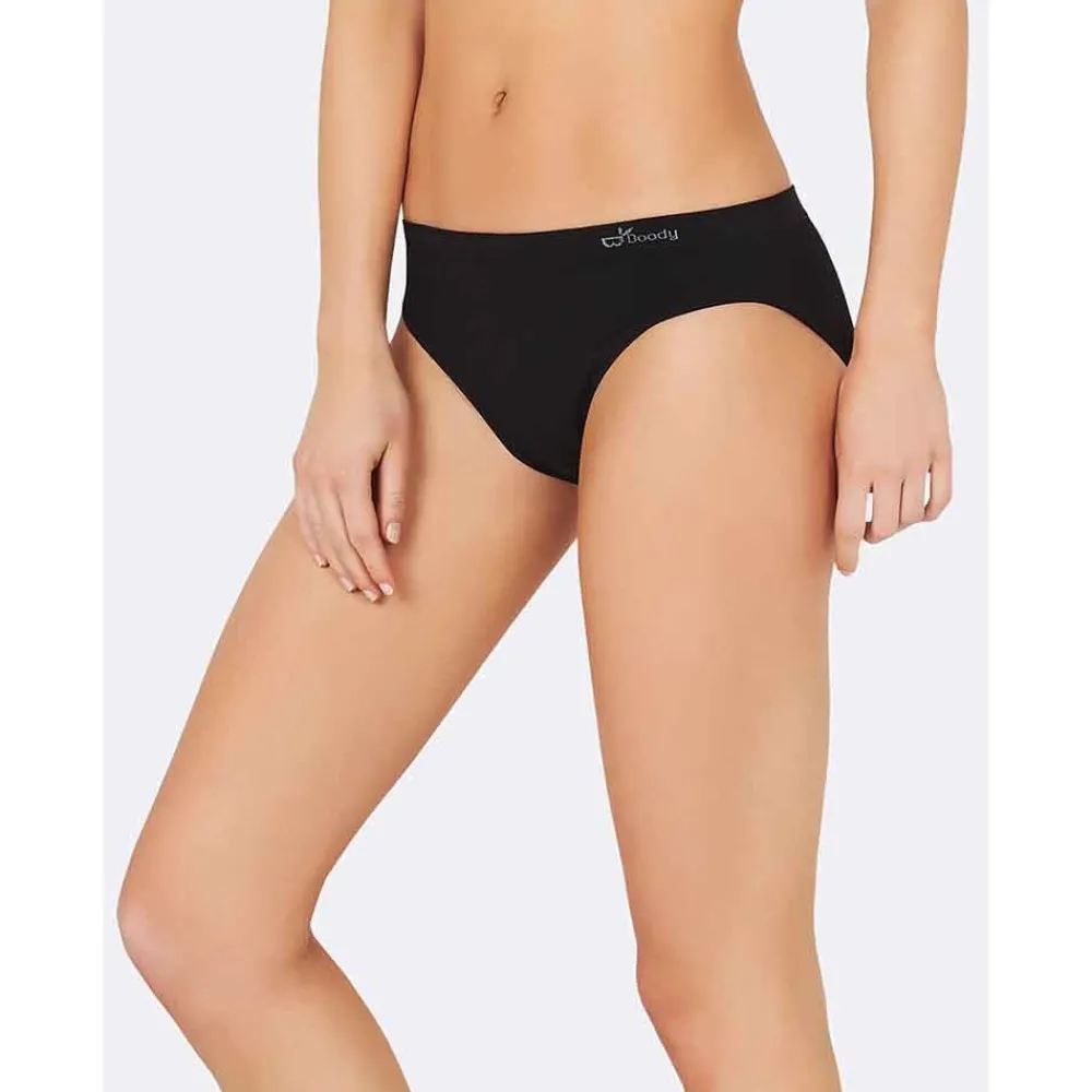 DAMES Boody Dames Slips>Bamboe Slip Dames - Zwart