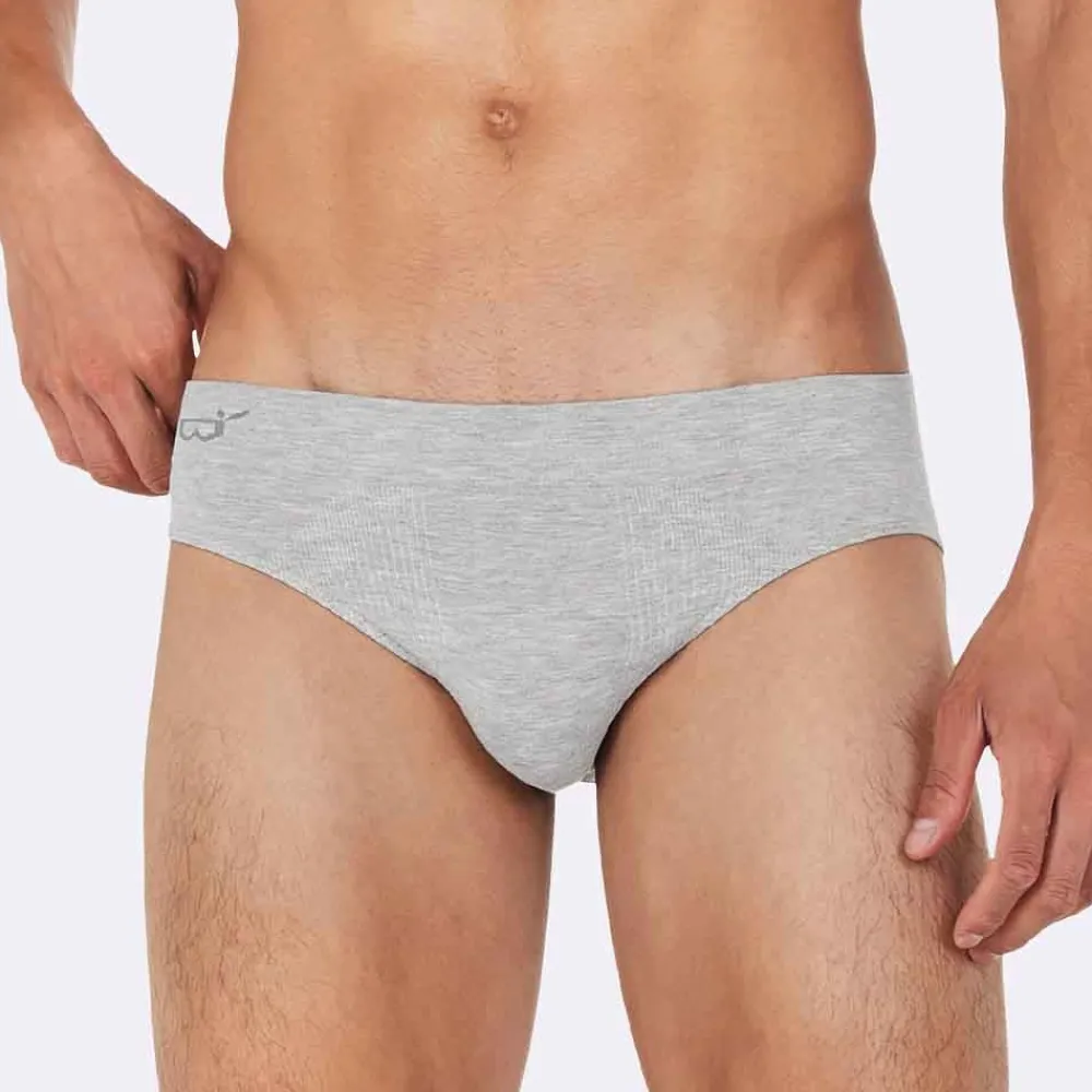 Heren Boody Heren Ondergoed>Bamboe Slip Heren - Lichtgrijs