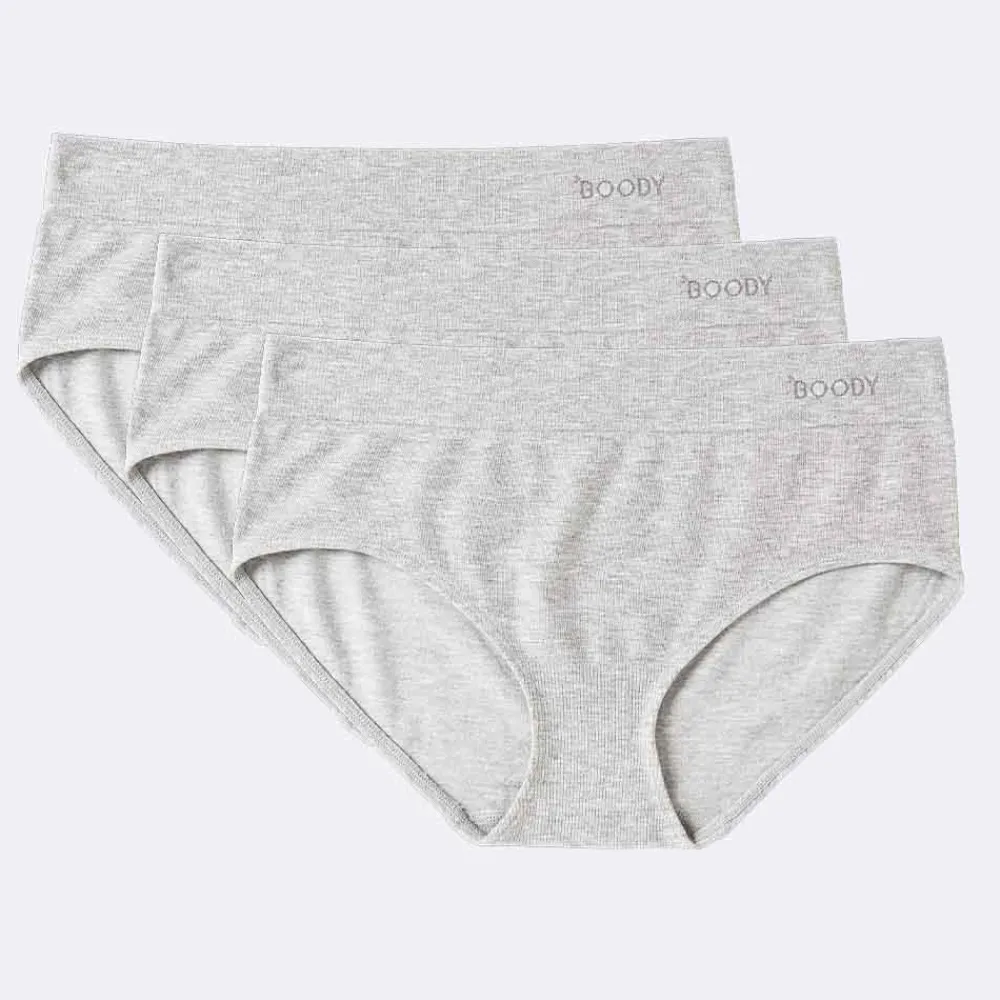 DAMES Boody Dames Slips>Bamboe Slip Midi - Lichtgrijs