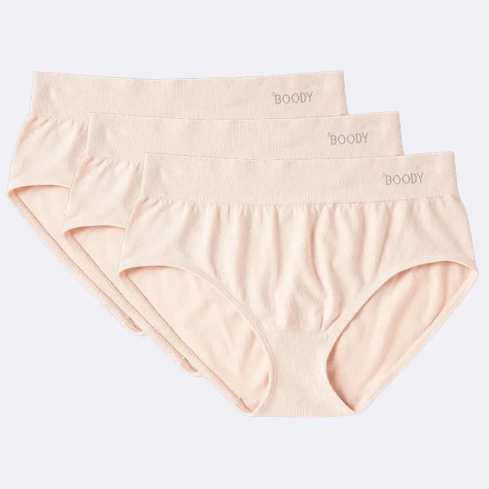 DAMES Boody Dames Slips>Bamboe Slip Midi - Nude