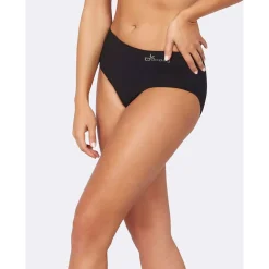 DAMES Boody Dames Slips>Bamboe Slip Midi - Zwart