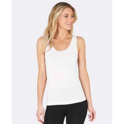 Boody Hemden>Bamboe Tank Top - Wit