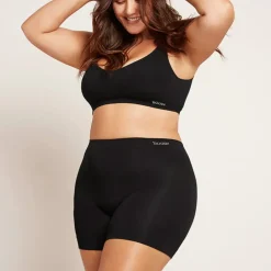 DAMES Boody Dames Slips>Bamboe Undershort Naadloos - Zwart