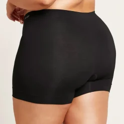 DAMES Boody Dames Slips>Bamboe Undershort Naadloos - Zwart