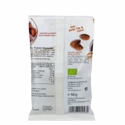 Landgarten Chips & Zoutjes|Biologische Noten>Bio Amandelen met Tamari 50g