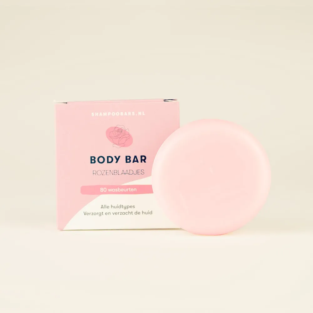 Shampoo Bars Hand- / Lichaamszeep|Bad En Douche>Body Bar Rozenblaadjes - Verzorgt en verzacht - 60g