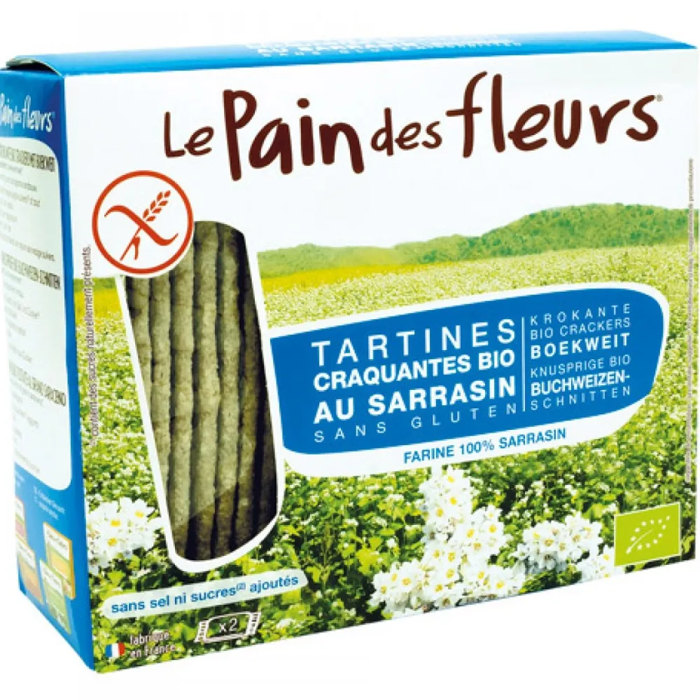 Le Pain des Fleurs Crackers En Wafels>Boekweit Crackers zonder zout - 150g - BIO