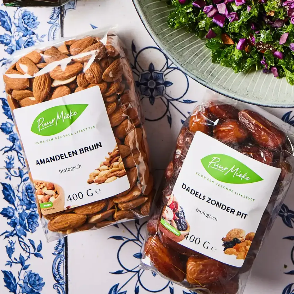 Puur Mieke Fruit & Noten|Biologische Noten>Bruine amandelen - 400g - BIO