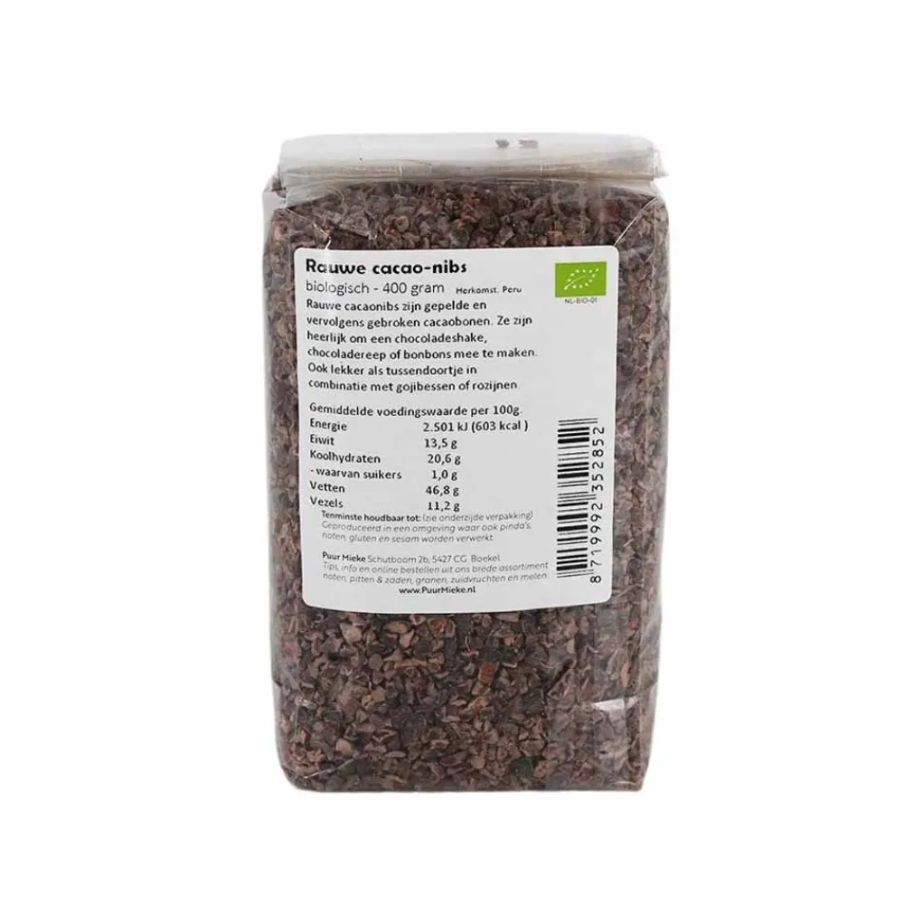 Puur Mieke Cacao|Chocolade>Cacao Nibs - 400g - BIO