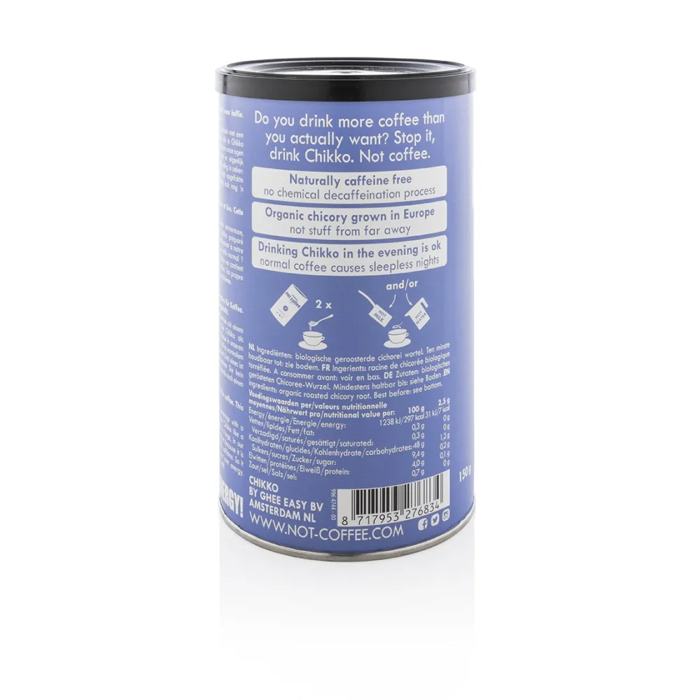 Chikko Not Coffee Nachtrust|Paleo Aip>Cafeïnevrij Alternatief voor Koffie - 150g - BIO