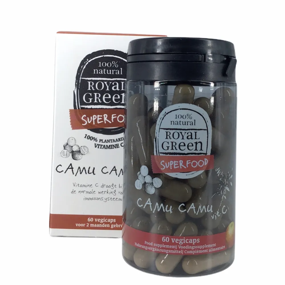 Royal Green Weerstand|Vitamine C>Camu Camu - Vitamine C - 60 vegicaps