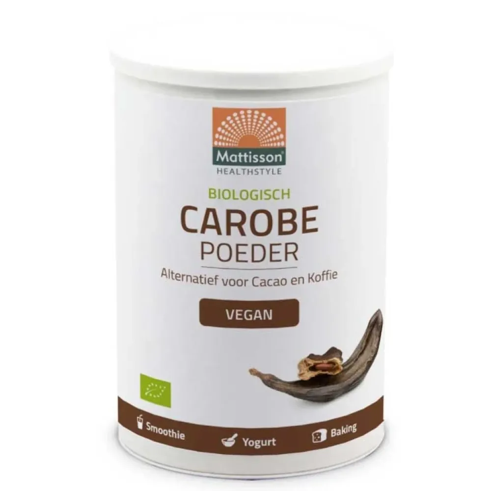 Mattisson Cacao|Paleo Aip>Carobe Poeder - 400g - BIO