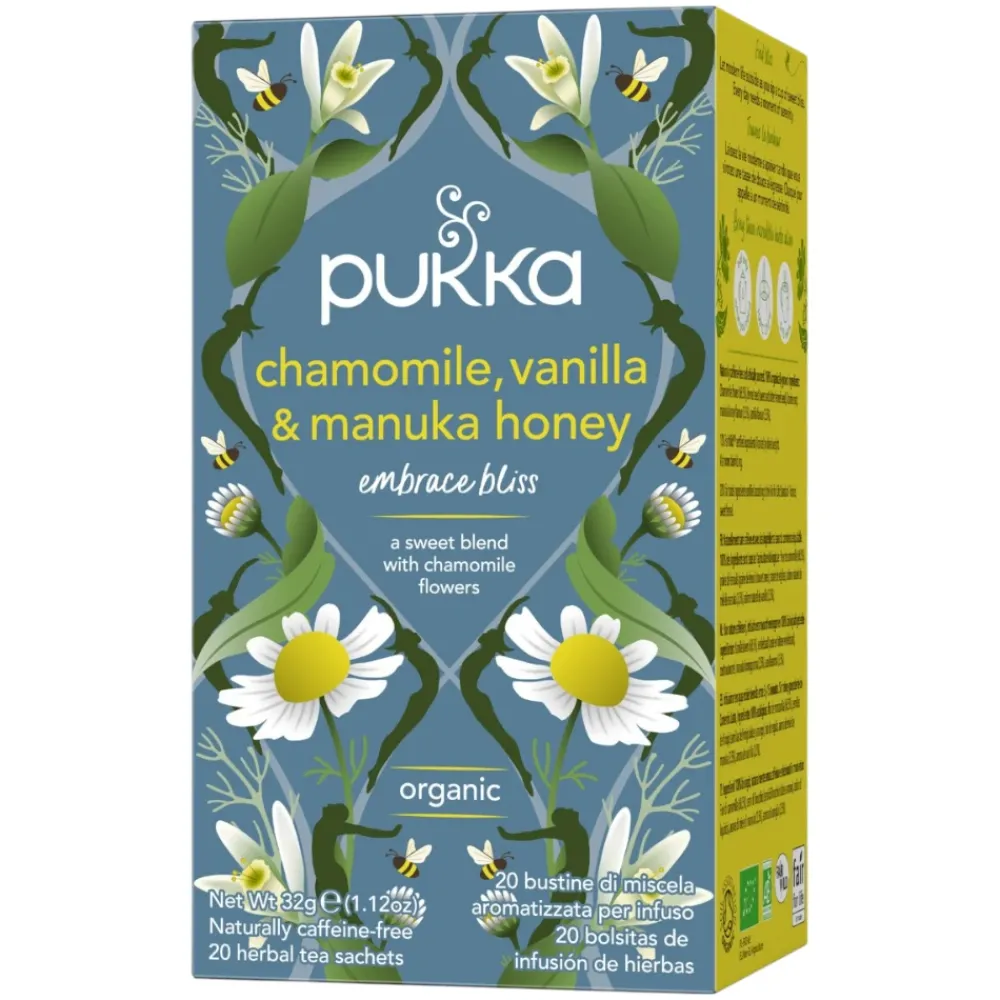 Pukka Thee>Chamomile, Vanilla & Manuka Honey - Kruidenthee - BIO