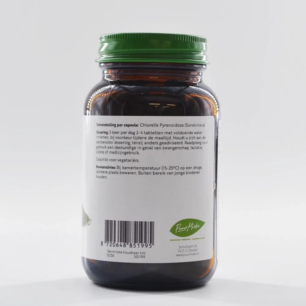 Puur Mieke Spijsvertering|Darmen>Chlorella - 400mg - 350 tabs