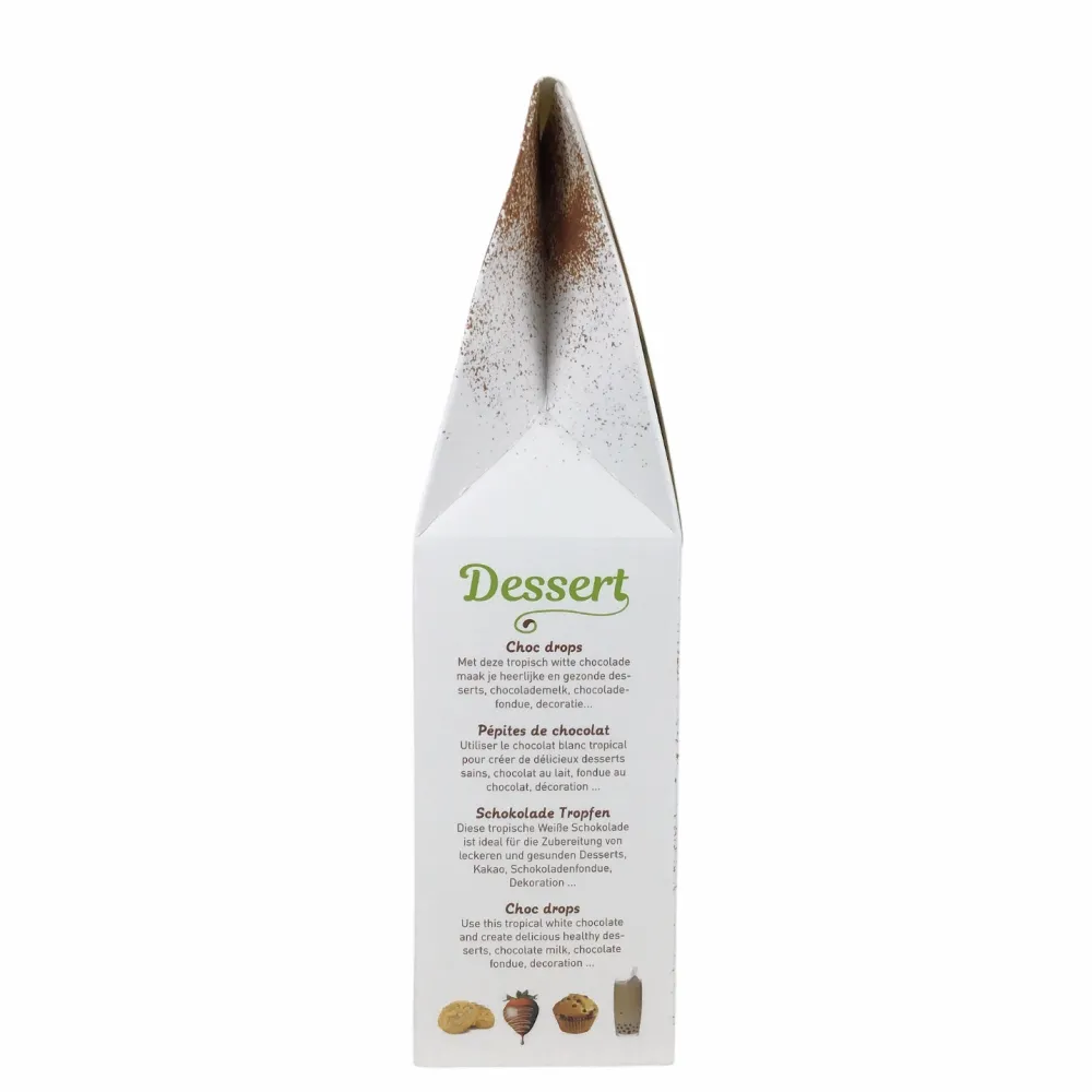 Wiloco Chocolade|Chocolade Druppels>Chocolade Druppels "Wit" Lactosevrij - 300g - BIO