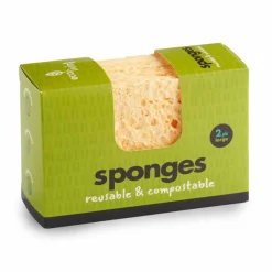 ecoLiving Afwassponsjes, Doekjes En Borstels|Afwasborstels, Doekjes En Sponsjes>Composteerbare Spons - Large - 2 stuks
