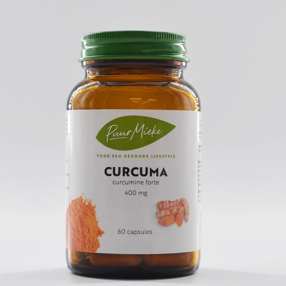 Puur Mieke Immuunsysteem|Botten & Gewrichten>Curcuma Capsules - 400mg - 60 caps