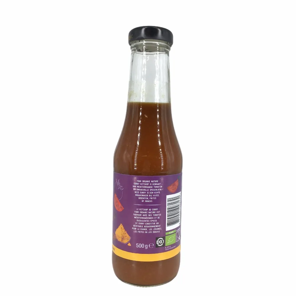 Your Organic Nature Ketchup En Curry|Tomatensaus>Curry Ketchup - 500gr - BIO