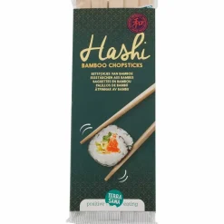 Terrasana Keukenhulpjes|Sushi Producten>Eetstokjes van Bamboe - Hashi - 10 sets