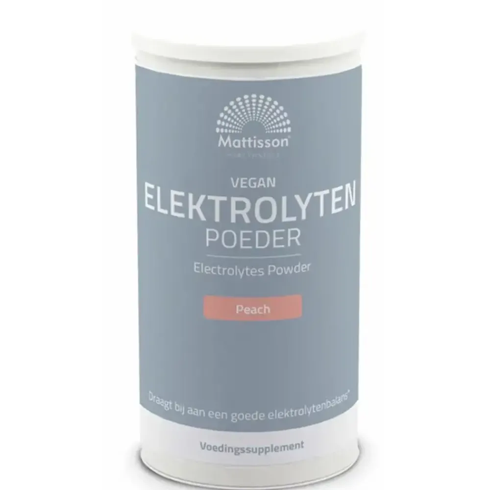 Mattisson Sport Supplementen|Energiedranken>Elektrolyten Poeder - Perzik - 300g