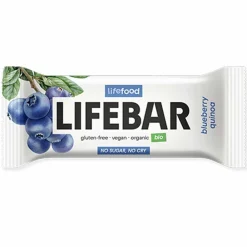 Lifefood Repen>Energiereep Bosbes Quinoa RAW - 40g - BIO