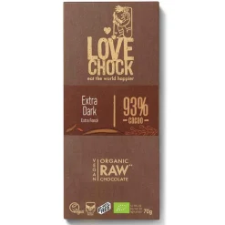Lovechock Chocolade|Cacao>Extra Dark 93% cacao - 70g - BIO
