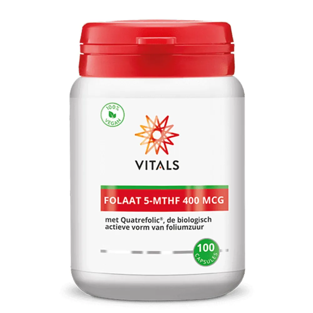 Vitals Zwangerschap|Vruchtbaarheid>Folaat 5-MTHF - 400 mcg - 100 caps