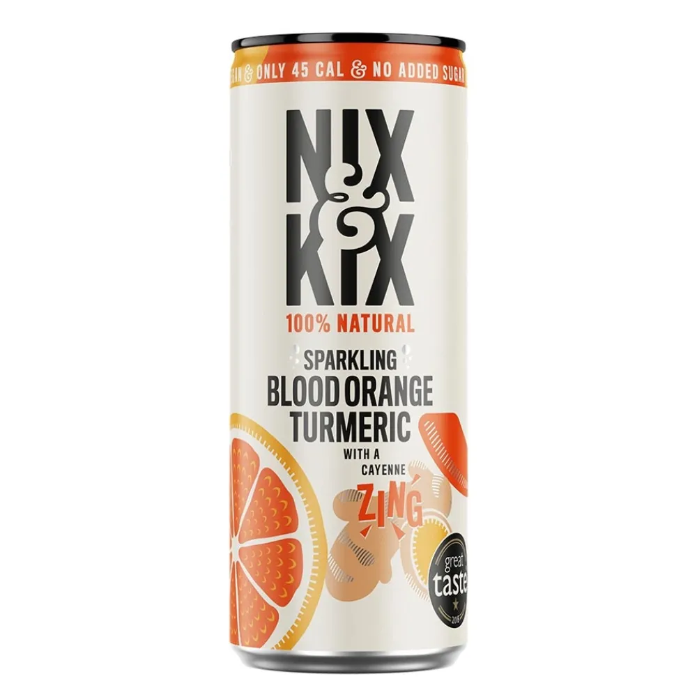 Nix & Kix Sap & Frisdranken>Frisdrank Blood Orange-Tumeric - 250ml