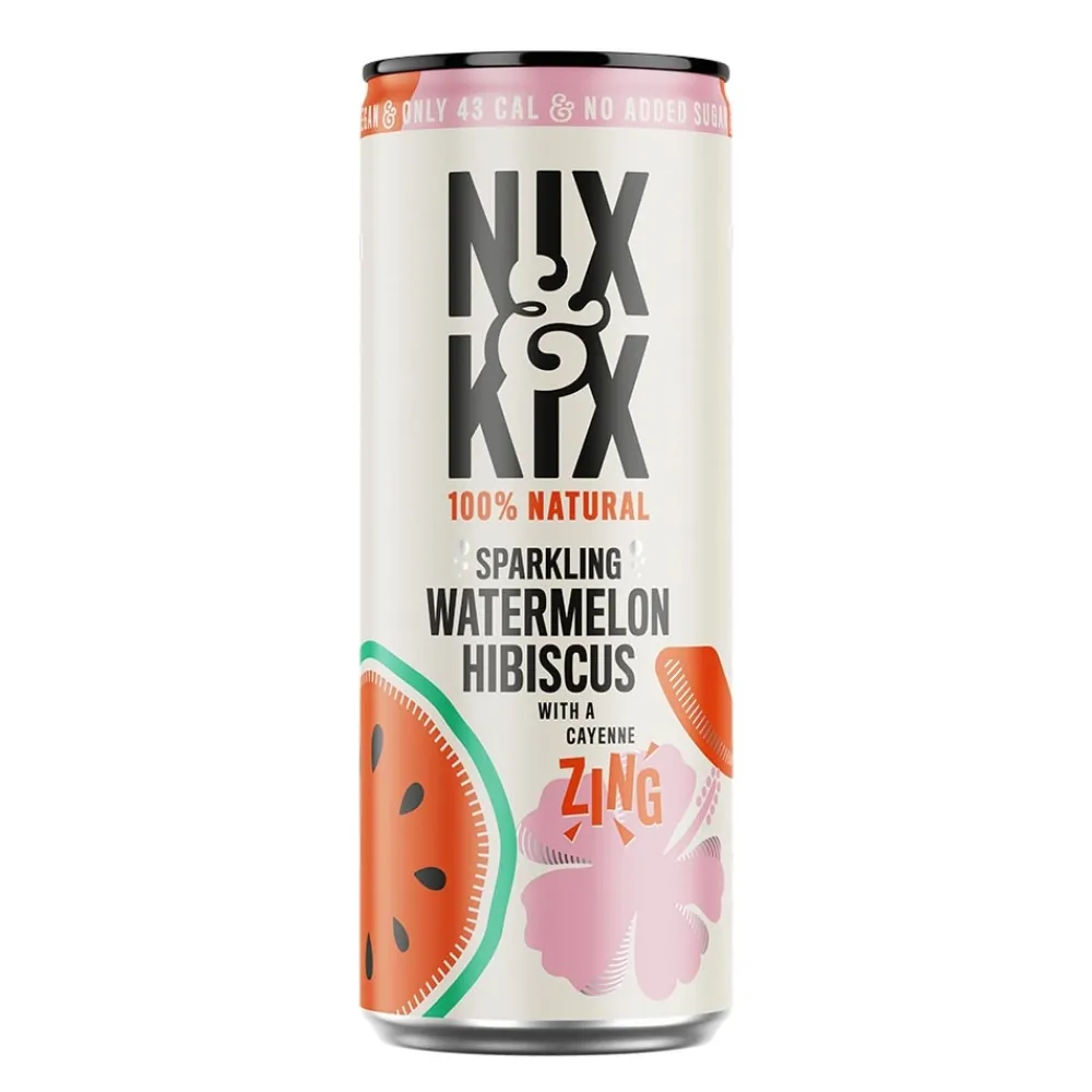 Nix & Kix Sap & Frisdranken>Frisdrank Watermelon-Hibiscus - 250ml