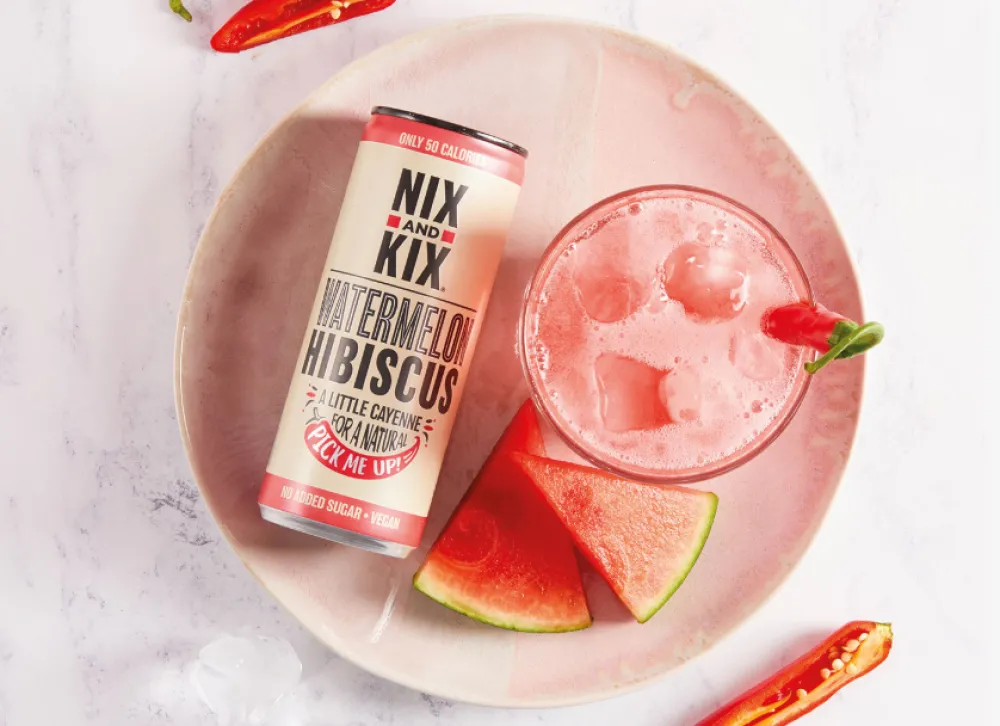 Nix & Kix Sap & Frisdranken>Frisdrank Watermelon-Hibiscus - 250ml