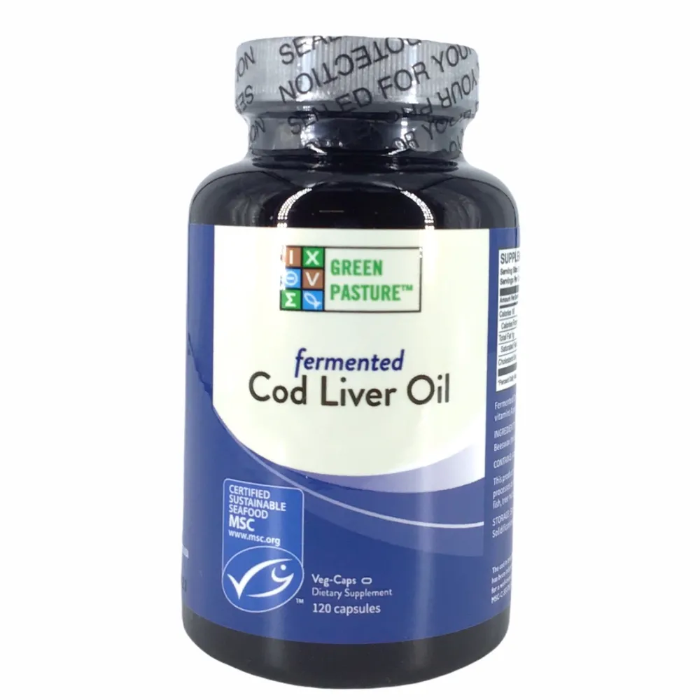 Hersenen|Visolie / Omega 3 / Levertraan>Gefermenteerde Levertraan - 120 capsules