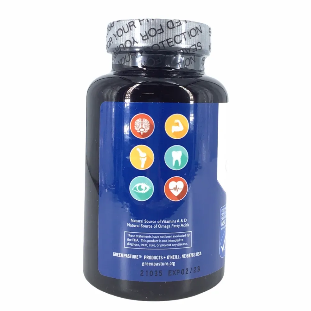 Hersenen|Visolie / Omega 3 / Levertraan>Gefermenteerde Levertraan - 120 capsules