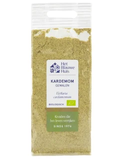 Het Blauwe Huis Kruiden & Specerijen>Gemalen biologische Kardemom - 15gr - BIO