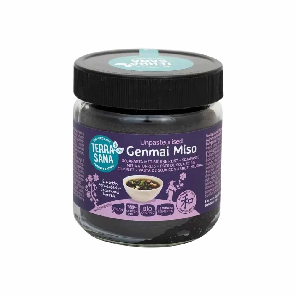 Terrasana Sushi Producten|Miso>Genmai Miso - Sojapasta met bruine rijst 350g - BIO