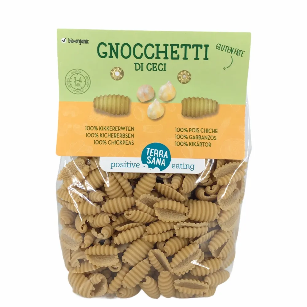 Terrasana Pasta, Pizza En Noodles>Gnocchetti Pasta Kikkererwten 250g - BIO