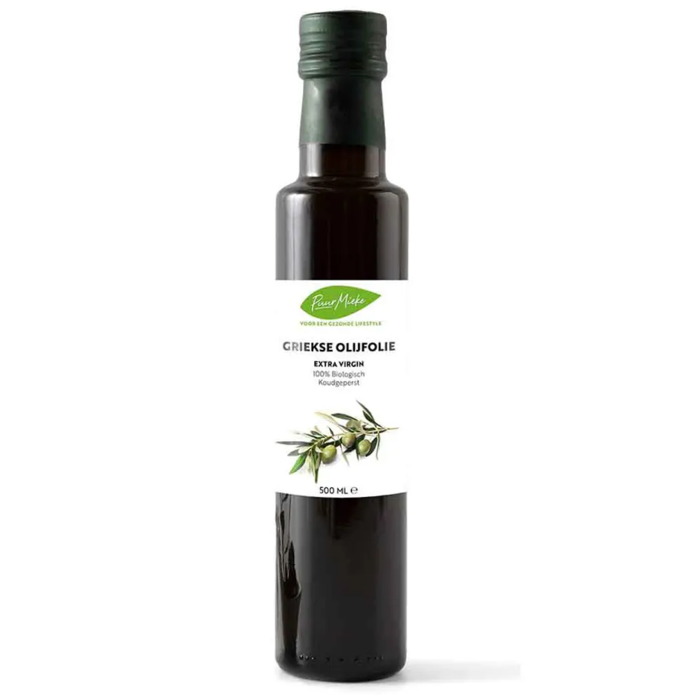 Puur Mieke Olijfolie>Griekse Olijfolie Extra Virgin - 500ml - BIO