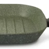 Natura Induction Grillpan - Ovenschaal>Grillpan zonder Teflon 28 cm met hout-look greep - Vegetek
