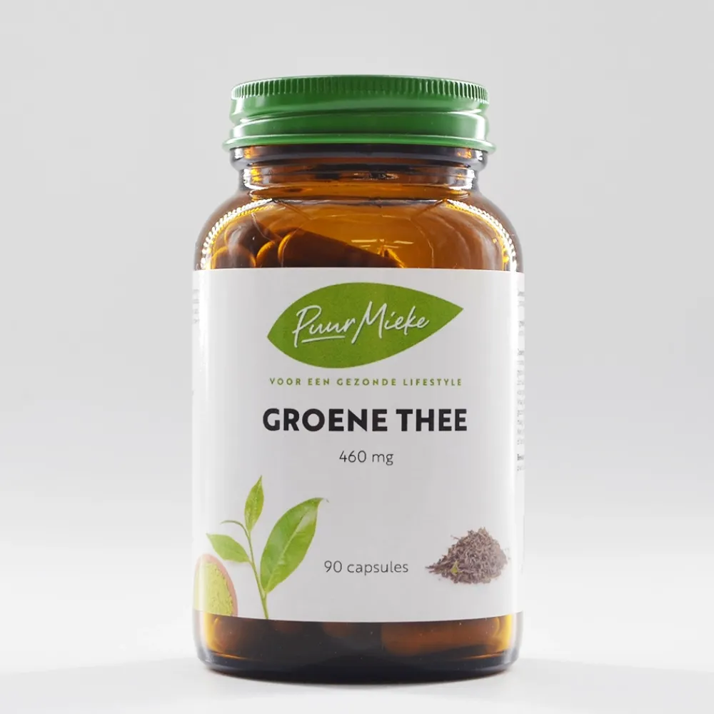 Puur Mieke Spijsvertering|Nachtrust>Groene Thee Extract - 460mg - 90 caps