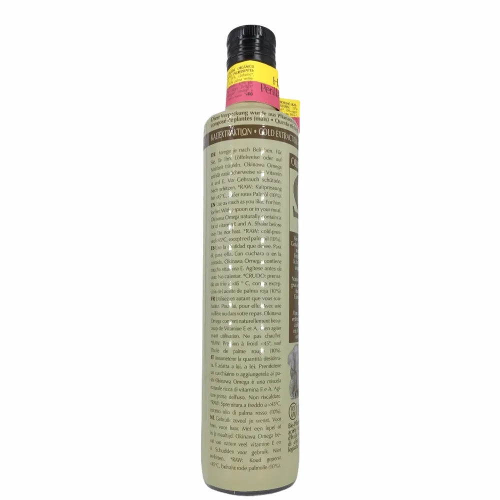 Amanprana Visolie / Omega 3 / Levertraan|Okinawaolie>Happy Perilla Special Okinawa Olie - 500ml - BIO