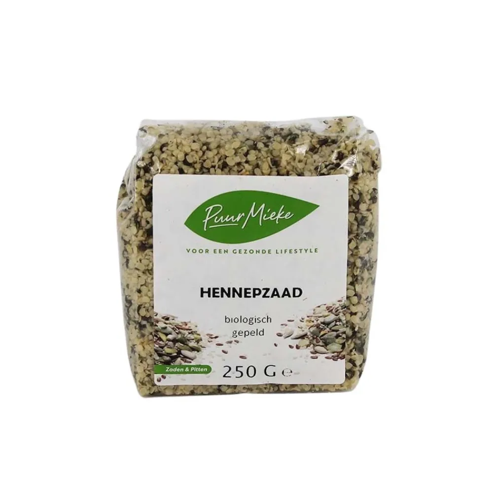 Puur Mieke Zaden|Biologische Zaden En Pitten>Hennepzaad gepeld - 250g - BIO
