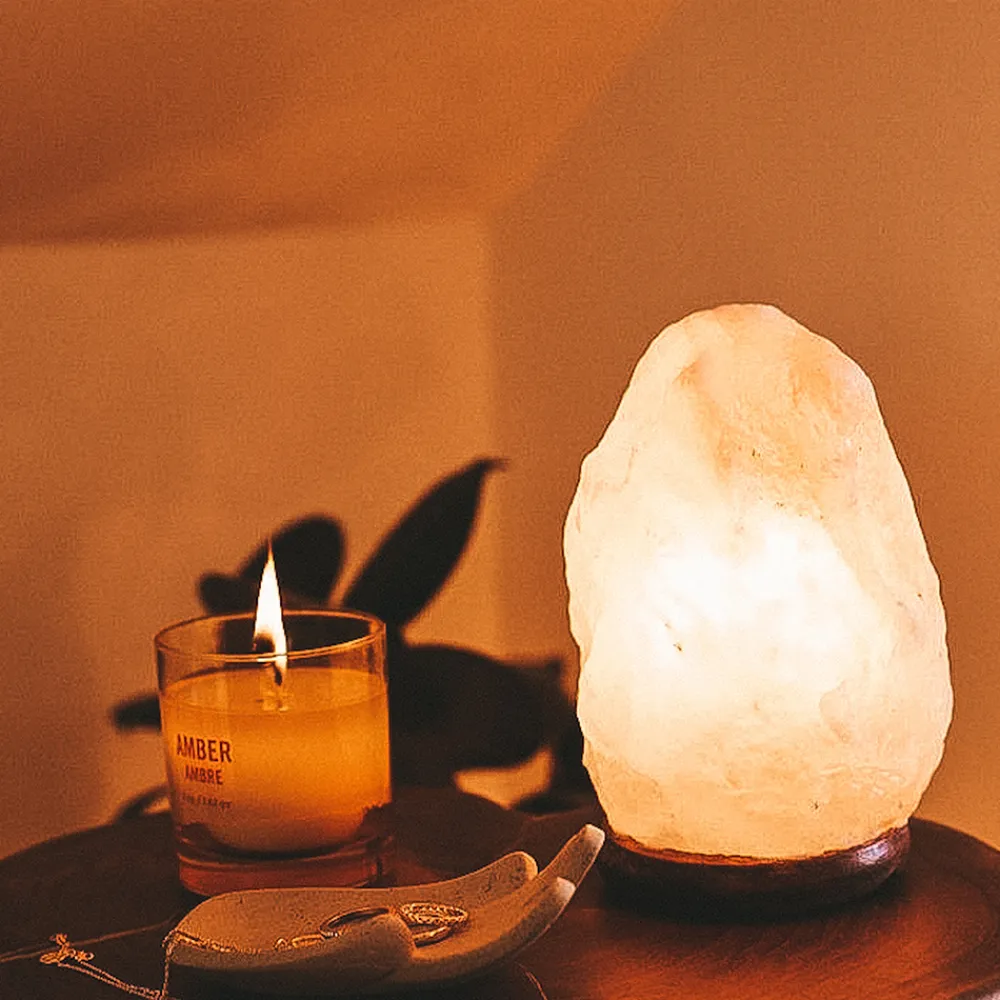 SelNature Stress|Nachtrust>Himalaya zoutlamp - Natuurvorm