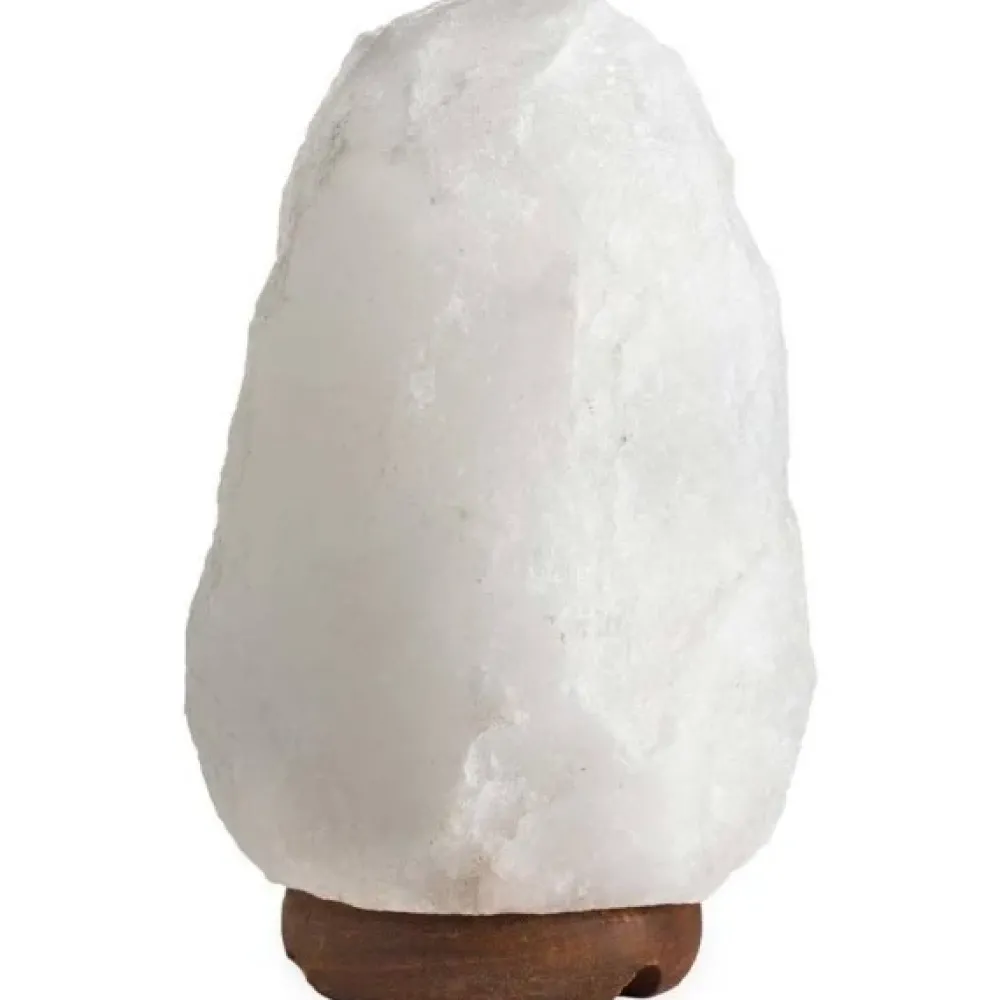 SelNature Stress|Nachtrust>Himalaya zoutlamp wit Natuurvorm