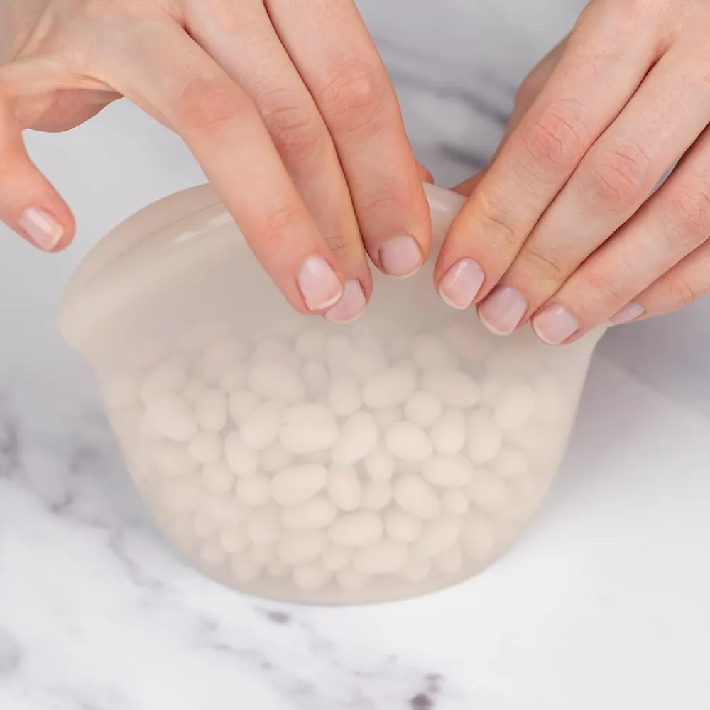 Food Huggers Siliconen Zakjes|Keukenhulpjes>Hugger Bag - Champagne Frost - 400ml
